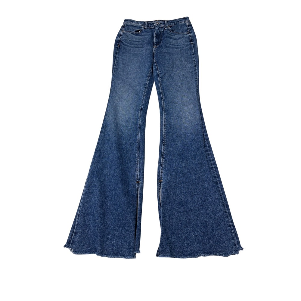 Rag & Bone Jeans Blue Bella‎ High Rise Slit Hem Bootcut Medium Wash 25 x 32 USA